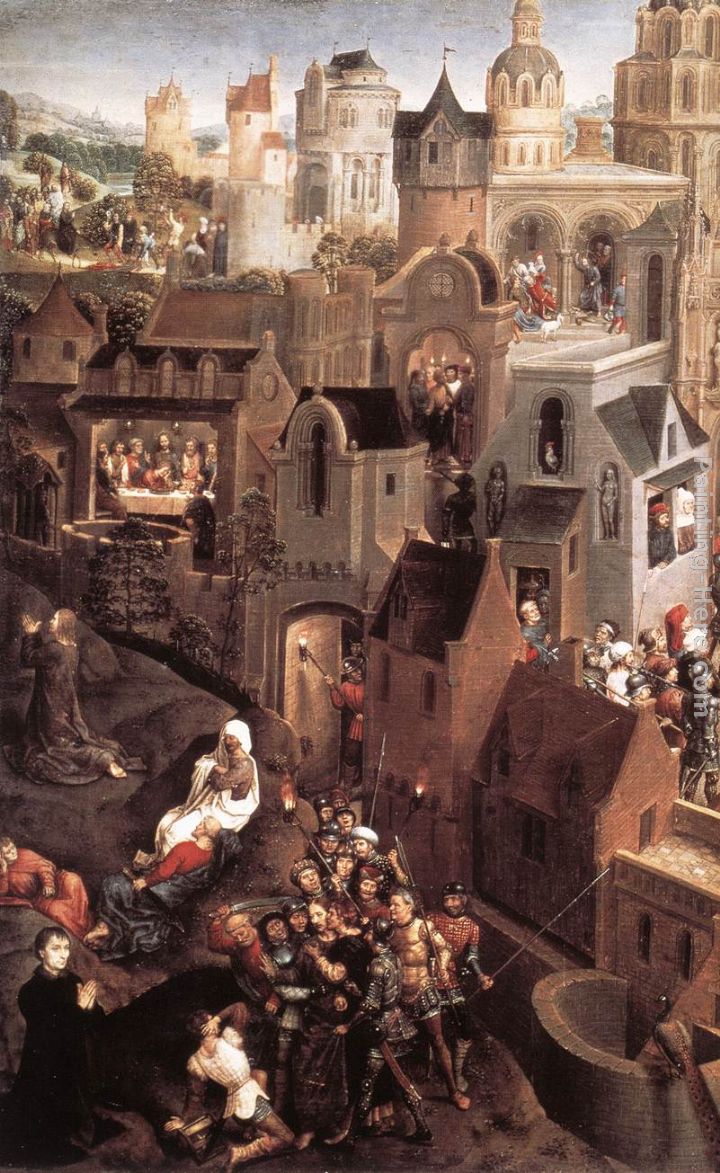 Scenes from the Passion of Christ [detail 1, left side] painting - Hans Memling Scenes from the Passion of Christ [detail 1, left side] art painting